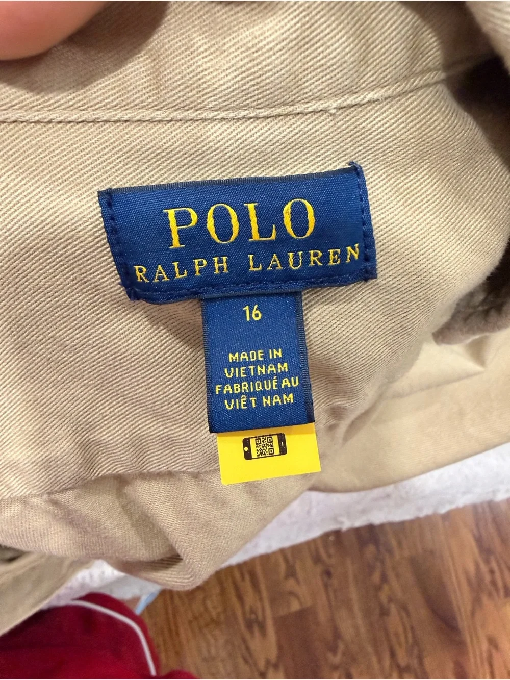 Polo by Ralph Lauren Tan Button-Front Shirt Dress